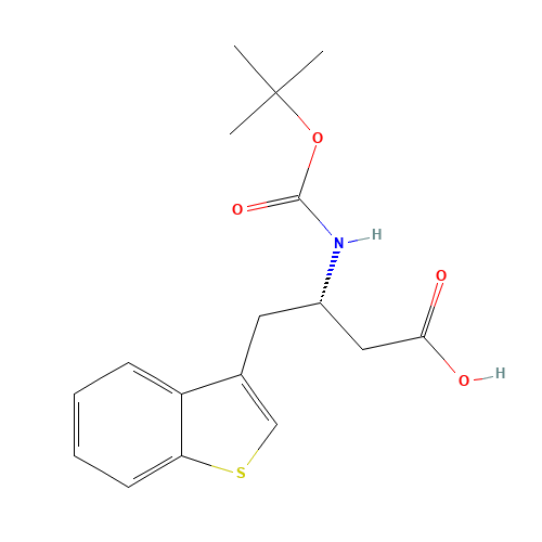 270063-45-1 BOC-(S)-3-AMINO-4-(3-BENZOTHIENYL)-BUTYRIC ACID chemical structure