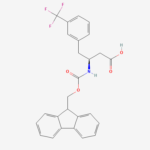 270065-78-6 FMOC-(S)-3-AMINO-4-(3-TRIFLUOROMETHYL-PHENYL)-BUTYRIC ACID chemical structure