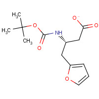 270263-06-4 BOC-(S)-3-AMINO-4-(2-FURYL)-BUTYRIC ACID chemical structure