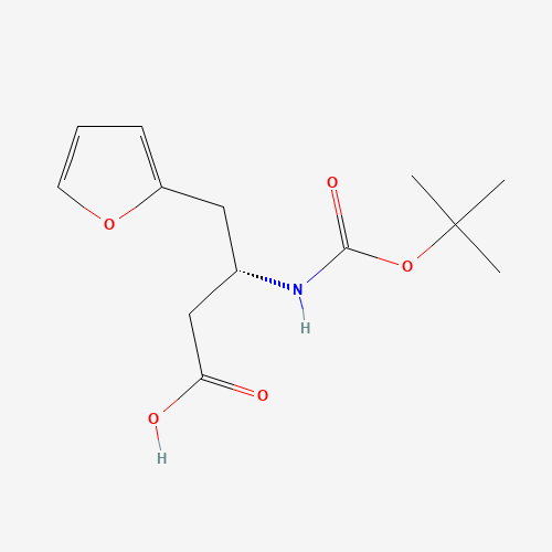 270263-06-4 BOC-(S)-3-AMINO-4-(2-FURYL)-BUTYRIC ACID chemical structure