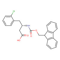 270596-37-7 FMOC-(S)-3-AMINO-4-(2-CHLORO-PHENYL)-BUTYRIC ACID chemical structure