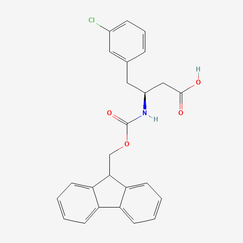 270596-40-2 FMOC-(S)-3-AMINO-4-(3-CHLORO-PHENYL)-BUTYRIC ACID chemical structure