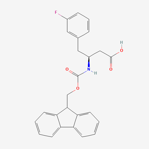 270596-52-6 FMOC-(S)-3-AMINO-4-(3-FLUORO-PHENYL)-BUTYRIC ACID chemical structure