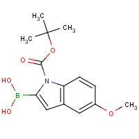 290331-71-4 1-(TERT-BUTOXYCARBONYL)-5-METHOXY-1H-INDOL-2-YLBORONIC ACID chemical structure