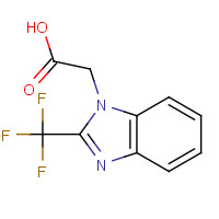 313241-14-4 (2-TRIFLUOROMETHYL-BENZOIMIDAZOL-1-YL)-ACETIC ACID chemical structure