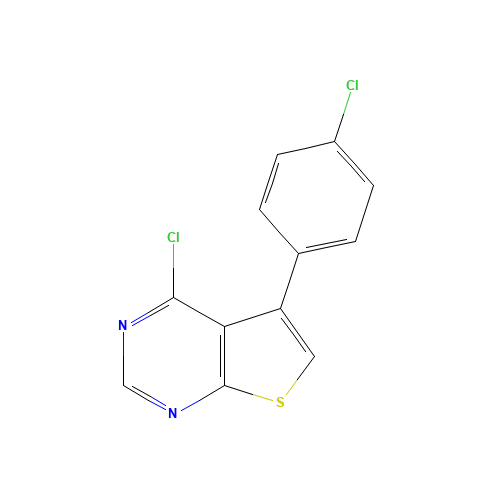 331761-46-7 4-CHLORO-5-(4-CHLOROPHENYL)THIENO[2,3-D]PYRIMIDINE chemical structure