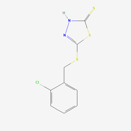 345991-75-5 5-(2-CHLOROBENZYLTHIO)-2-MERCAPTO-1,3,4-THIADIAZOLE chemical structure