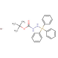 356534-53-7 1-(T-BUTYLOXYCARBONYL)-2-TRIPHENYLPHOSPHONIUMHYDRAZINE BROMIDE chemical structure