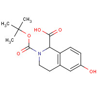 362492-00-0 2-BOC-6-HYDROXY-1,2,3,4-TETRAHYDRO-ISOQUINOLINE-1-CARBOXYLIC ACID chemical structure