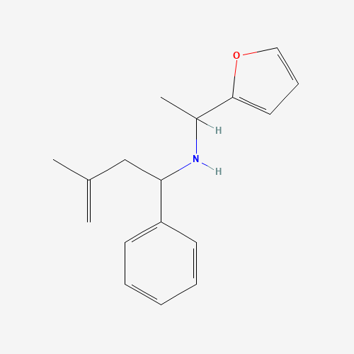 436096-85-4 (1-FURAN-2-YL-ETHYL)-(3-METHYL-1-PHENYL-BUT-3-ENYL)-AMINE chemical structure