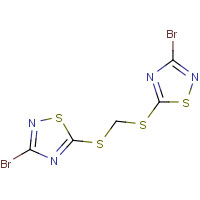 444791-14-4 BIS(3-BROMO-1,2,4-THIADIAZOL-5-YLTHIO)METHANE chemical structure