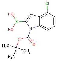 475102-11-5 4-CHLORO-N-(BOC)-INDOLE-2-BORONIC ACID chemical structure