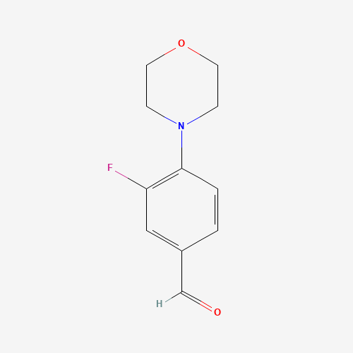 495404-90-5 3-FLUORO-4-(N-MORPHOLINO)-BENZALDEHYDE chemical structure