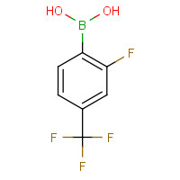 503309-11-3 2-FLUORO-4-(TRIFLUOROMETHYL)PHENYLBORONIC ACID chemical structure