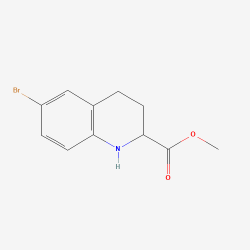 511230-72-1 6-BROMO-1,2,3,4-TETRAHYDRO-QUINOLINE-2-CARBOXYLIC ACID METHYL ESTER chemical structure