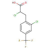 680215-64-9 2-CHLORO-3-[2-CHLORO-4-(TRIFLUOROMETHYL)PHENYL]PROPANOIC ACID chemical structure