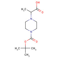 680579-19-5 2-(1-TERT-BUTOXYCARBONYLPIPERAZIN-4-YL)PROPIONIC ACID chemical structure