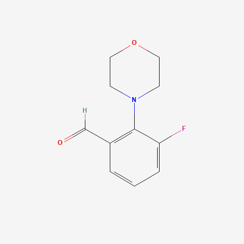 736991-35-8 3-FLUORO-2-(N-MORPHOLINO)-BENZALDEHYDE chemical structure