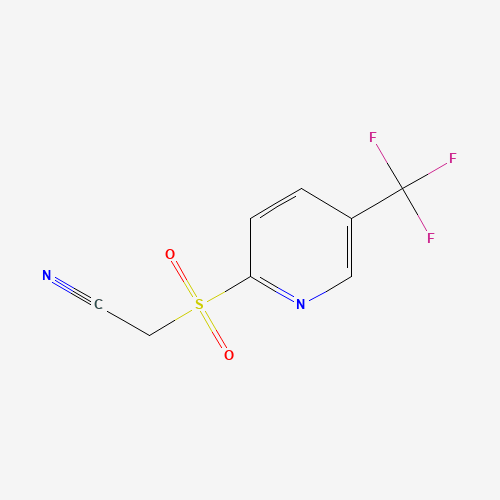 845266-24-2 2-([5-(TRIFLUOROMETHYL)-2-PYRIDYL]SULFONYL)ACETONITRILE chemical structure