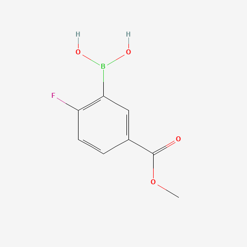 850568-04-6 2-Fluoro-5-(methoxycarbonyl)phenylboronic acid chemical structure