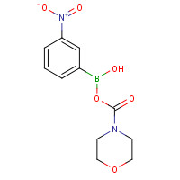 871332-80-8 3-(MORPHOLINE-4-CARBONYL)-5-NITROPHENYLBORONIC ACID chemical structure