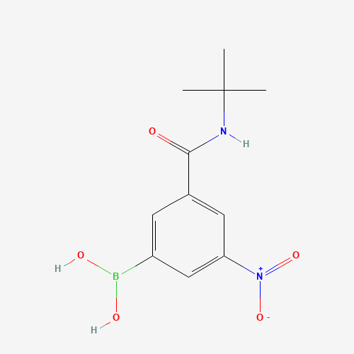 871332-87-5 3-(T-BUTYLCARBAMOYL)-5-NITROPHENYLBORONIC ACID chemical structure