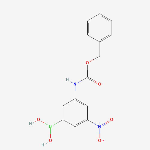 874219-56-4 3-(BENZYLOXYCARBONYLAMINO)-5-NITROPHENYLBORONIC ACID chemical structure