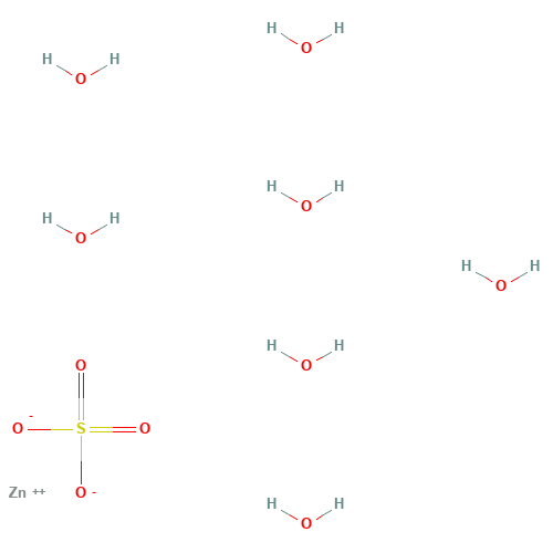 7446-20-0 Zinc sulfate heptahydrate chemical structure