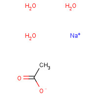 6131-90-4 Sodium acetate trihydrate chemical structure