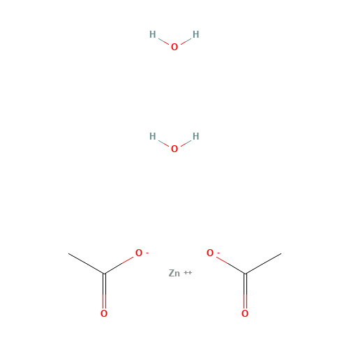 5970-45-6 Zinc acetate dihydrate chemical structure