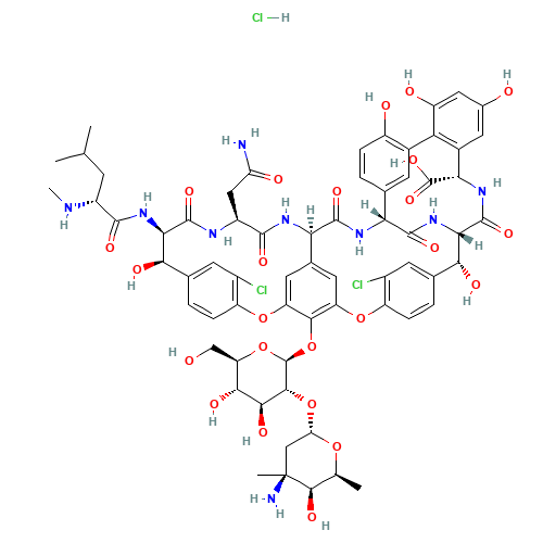 1404-93-9 Vancomycin hydrochloride chemical structure