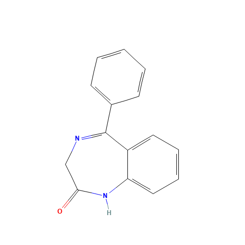 2898-08-0 1,3-Dihydro-5-phenyl-1,4-benzodiazepin-2-one chemical structure
