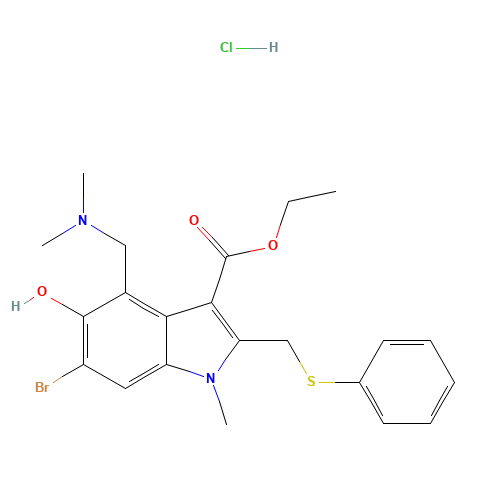 131707-23-8 ARBIDOL HYDROCHLORIDE chemical structure