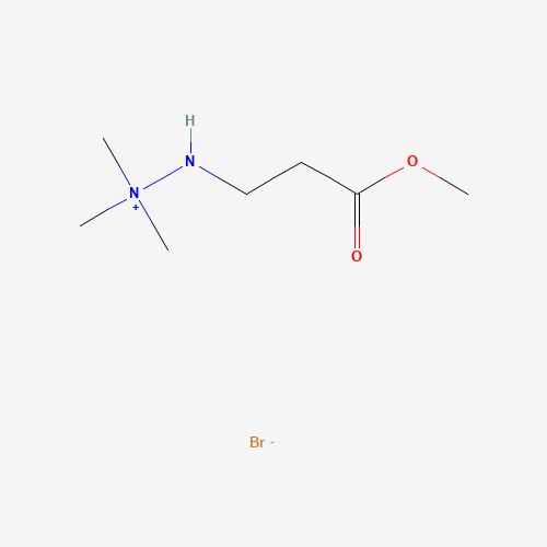 106966-25-0 PROPANOIC ACID,3-(2,2,2-TRIMETHYLHYDRAZINYL)-,METHYL ESTER BROMIDE chemical structure