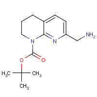 886362-43-2 8-N-BOC-5,6,7,8-TETRAHYDRO-1,8-NAPHTHYRIDIN-2-METHYLAMINE chemical structure