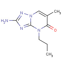 27277-00-5 2-Amino-6-methyl-4-propyl-[1,2,4]triazolo[1,5-a]pyrimidin-5-one chemical structure