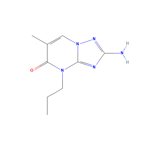 27277-00-5 2-Amino-6-methyl-4-propyl-[1,2,4]triazolo[1,5-a]pyrimidin-5-one chemical structure