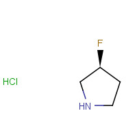 136725-53-6 (R)-(-)-3-FLUOROPYRROLIDINE HYDROCHLORIDE chemical structure