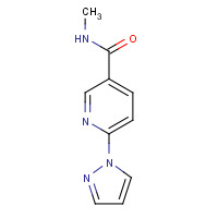1001659-25-1 N-Methyl-6-(1H-pyrazol-1-yl)nicotinamide chemical structure