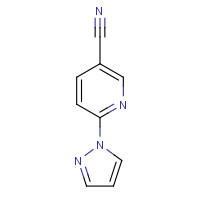 956568-52-8 6-(1H-PYRAZOL-1-YL)NICOTINONITRILE chemical structure
