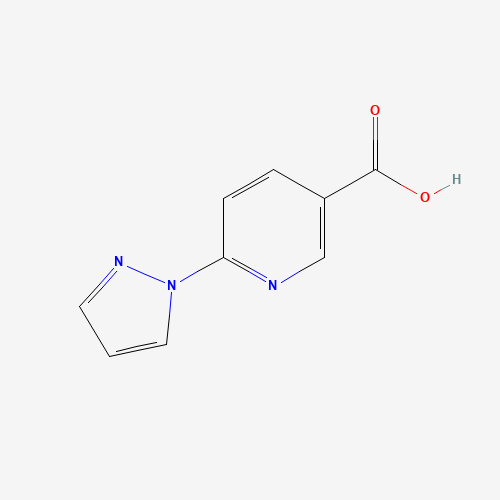 253315-22-9 6-(1H-Pyrazol-1-yl)nicotinic acid chemical structure