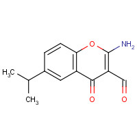 68301-82-6 2-AMINO-6-ISOPROPYL-4-OXO-4H-BENZOPYRAN-3-CARBOXALDEHYDE chemical structure