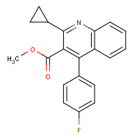 121659-86-7 Methyl 4-(4'-fluorophenyl)-2-(cyclopropyl)-3-quinolinecarboxylate chemical structure