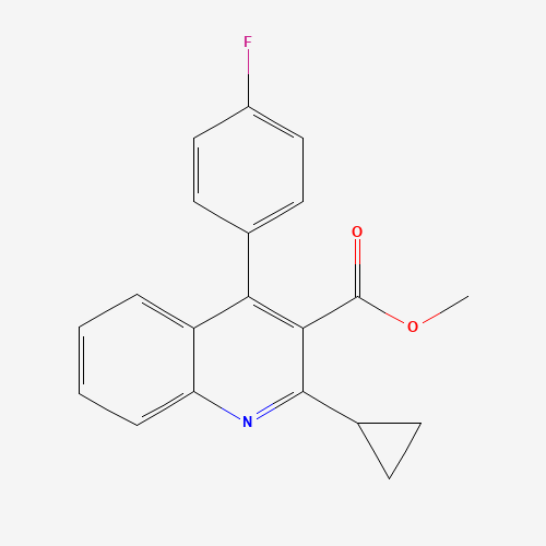 121659-86-7 Methyl 4-(4'-fluorophenyl)-2-(cyclopropyl)-3-quinolinecarboxylate chemical structure