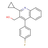 121660-11-5 2-Cyclopropyl-4-(4-fluorophenyl)-quinolyl-3-methanol chemical structure