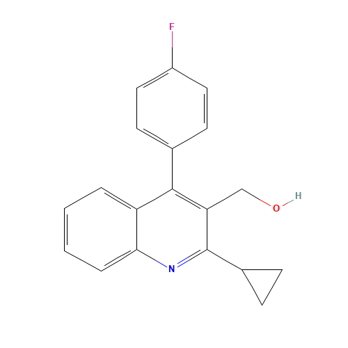 121660-11-5 2-Cyclopropyl-4-(4-fluorophenyl)-quinolyl-3-methanol chemical structure