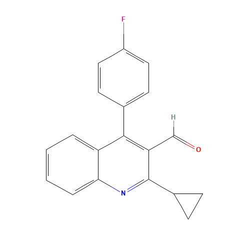 121660-37-5 2-Cyclopropyl-4-(4-fluorophenyl)quinoline-3-carboxaldehyde chemical structure