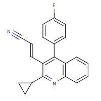 256431-72-8 (E)-3-[2-Cyclopropyl-4-(4-fluorophenyl)-3-quinolinyl]-2-propenenitrile chemical structure