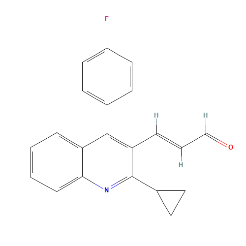 148901-68-2 (E)-3-[2-Cyclopropyl-4-(4-fluorophenyl)-3-quinolinyl-2-propenal chemical structure