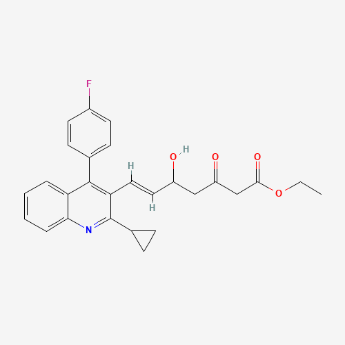 148901-69-3 Ethyl (E)-7-[4-(4'-fluorophenyl)-2-(cyclopropyl)-3-quinolinyl]-5-hydroxy-3-oxo-6-heptenoate chemical structure